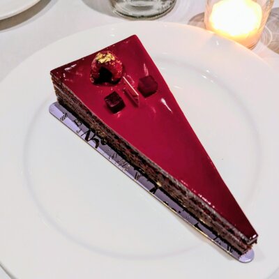 West LA Fine Dining Bottega Louie Raspberry Chocolate Chris Thompson